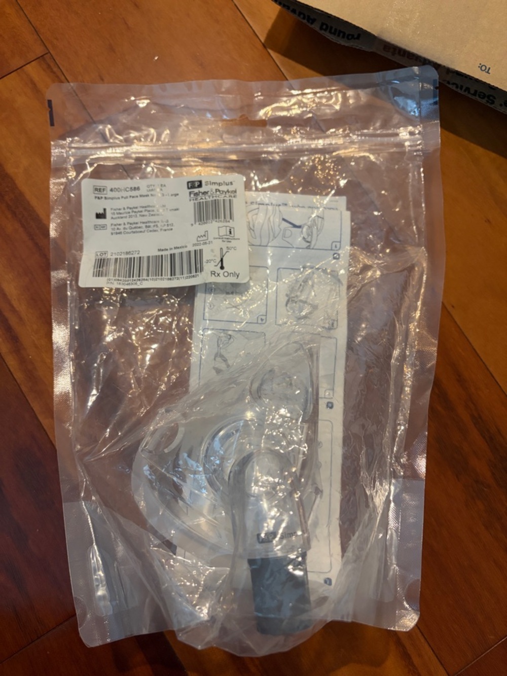 Fisher & Paykel Simplus Full Face  Mask no headgear size large New